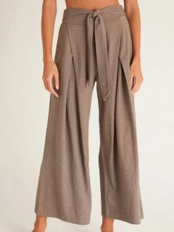 Luna Chick Sales 28 ZSupply Yara Moss Grey Slub Pant Bottoms