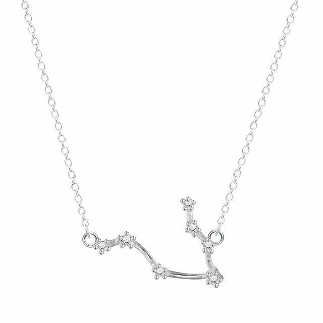 Rae & Jade Zodiac Written In The Stars Sterling Silver Necklace 7 Rae & Jade Zodiac Written In The Stars Sterling Silver Necklace