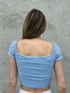 Tic Toc Natalina Baby Blue Crop Top 7 Tic Toc Natalina Baby Blue Crop Top