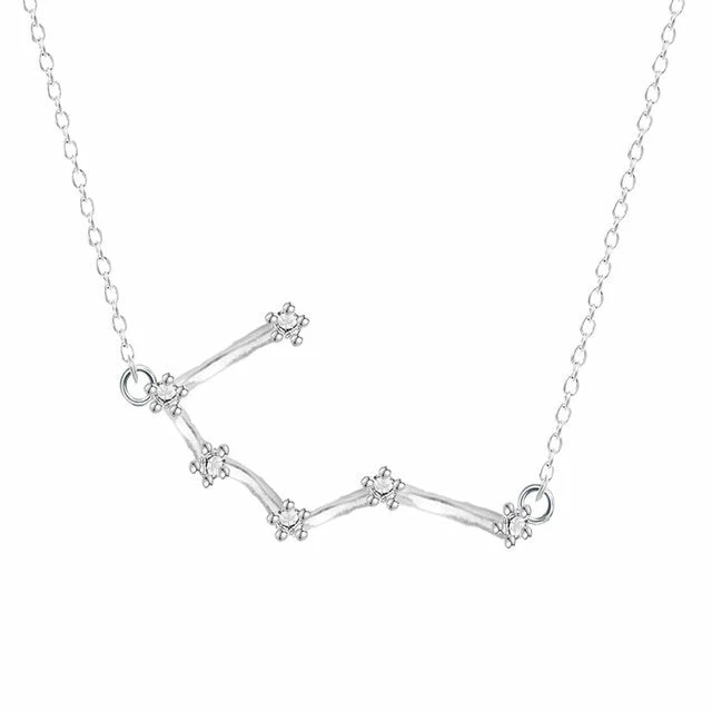 Rae & Jade Zodiac Written In The Stars Sterling Silver Necklace 6 Rae & Jade Zodiac Written In The Stars Sterling Silver Necklace