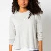 Olivaceous Tops Alicia Heather Grey Sweater 1 Olivaceous Tops Alicia Heather Grey Sweater