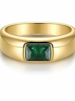 Sahira ACCESSORIES Emerald Statement Ring