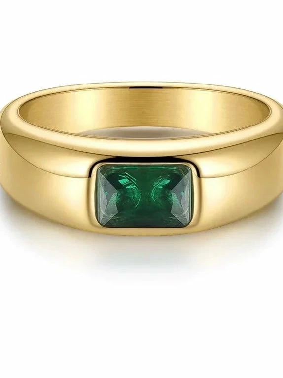 Sahira ACCESSORIES Emerald Statement Ring 4 Sahira ACCESSORIES Emerald Statement Ring