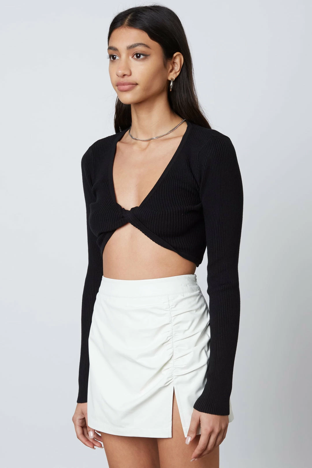 Cotton Candy Bottoms Kamryn White Vegan Leather Skort 4 Cotton Candy Bottoms Kamryn White Vegan Leather Skort