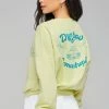 Wildfox Droptop Lemon Drop Sweatshirt