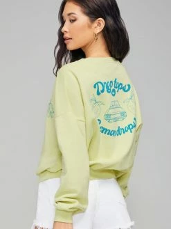 Wildfox Droptop Lemon Drop Sweatshirt