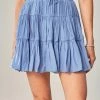 Mustard Seed Bottoms Renata Soft Denim Tiered Skort