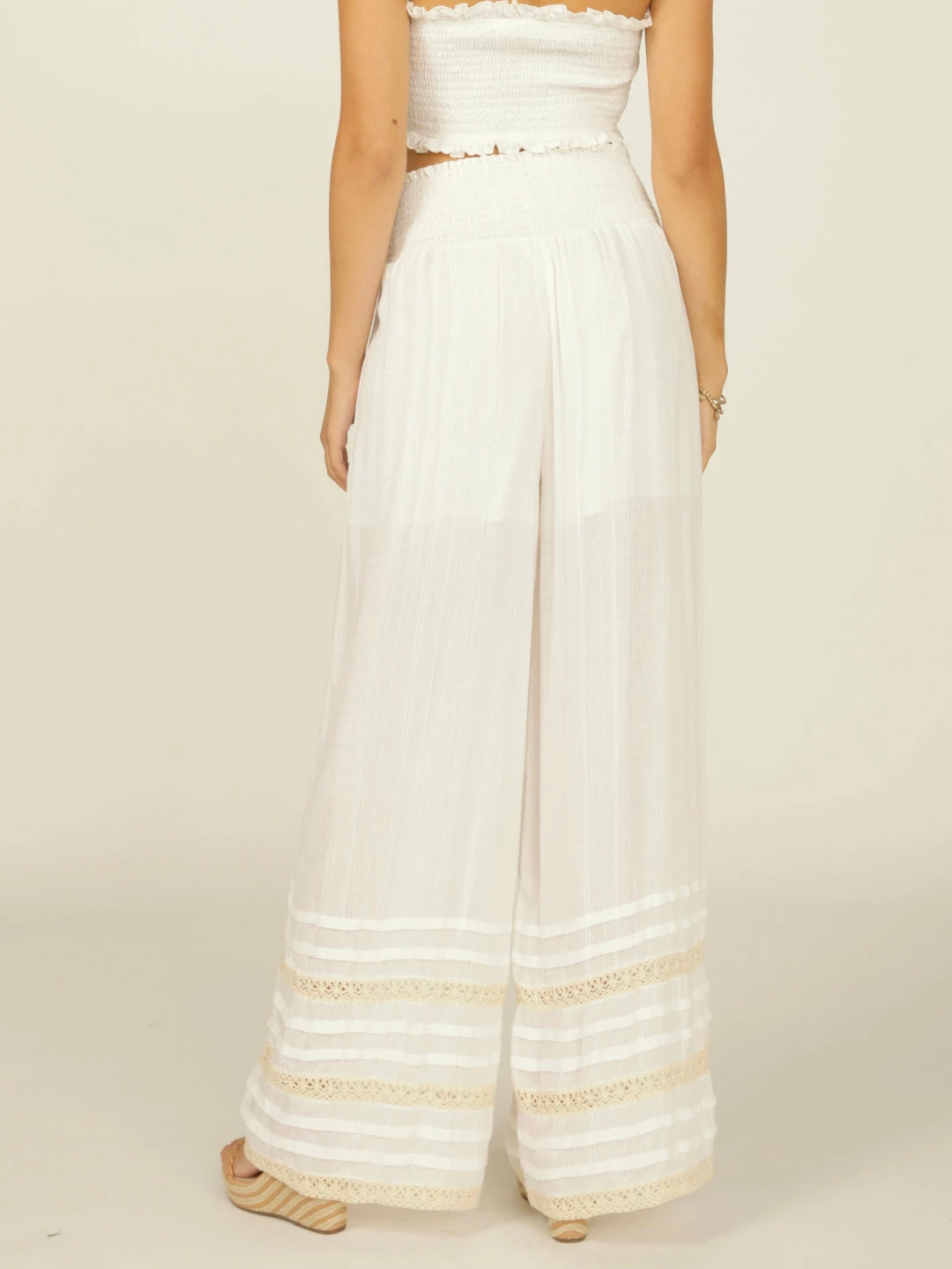 Vintage Havana Crochet Texture Knit Wide Leg Pant 4 Vintage Havana Crochet Texture Knit Wide Leg Pant