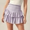 Miou Muse Calliope Gauze Lavender Skort