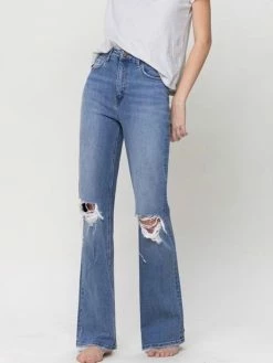 Flying Monkey 90's Vintage Super High Rise Flare Jean