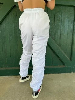 C Jes Anessa White Ruched Pant