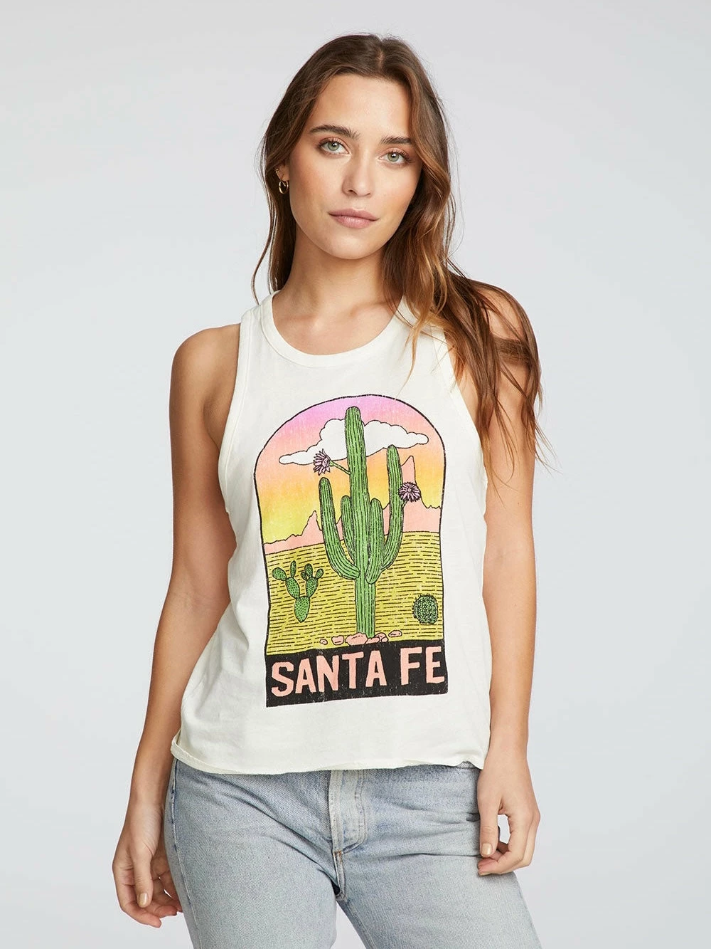 CHASER Tops Santa Fe Jersey Tank 3 CHASER Tops Santa Fe Jersey Tank