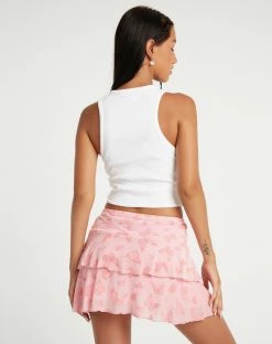 Motel Camila Pink Skirt Bottoms