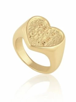 Sahira ACCESSORIES Gold Self Love Club Ring