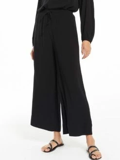 ZSupply Whitesands Wide Leg Black Pants Bottoms