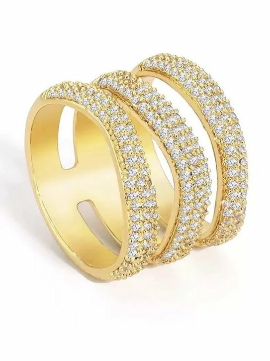 Sahira Elle Pave Ring ACCESSORIES 3 Sahira Elle Pave Ring ACCESSORIES