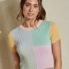 Blue Blush Sherbet Top Tops
