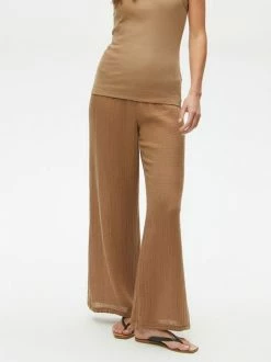 Michael Stars Susie Gauze Safari Wide Leg Pant