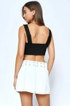 Beige Botany Cypress Off White Denim Skirt Bottoms 15 Beige Botany Cypress Off White Denim Skirt Bottoms