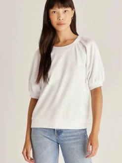 ZSupply Gianna White Terry Tee Tops