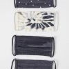 Luna Chick ACCESSORIES Dusty Navy Tie Dye Mask 4-Pack 1 Luna Chick ACCESSORIES Dusty Navy Tie Dye Mask 4-Pack