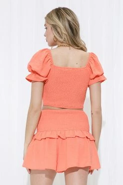 ILLA ILLA Delanie Coral Short Set 10 ILLA ILLA Delanie Coral Short Set