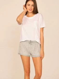 Vintage Havana Brushed Grey Hacci Short Bottoms