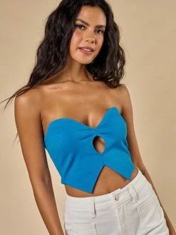 Blue Blush Tops Christa Blue Top