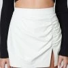 Cotton Candy Bottoms Kamryn White Vegan Leather Skort