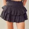Miou Muse Bottoms Calliope Eyelet Black Skort
