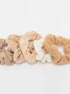 Kitsch Assorted Textured Sand 5-pack Scrunchie 13 Kitsch Assorted Textured Sand 5-pack Scrunchie