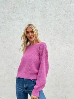 Six Fifty Clothing Tops Rosie Pink Reversible Sweater