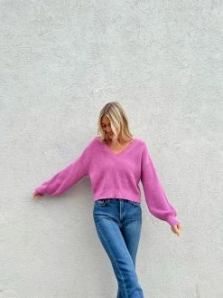 Six Fifty Clothing Tops Rosie Pink Reversible Sweater