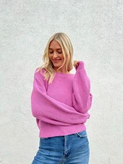 Six Fifty Clothing Tops Rosie Pink Reversible Sweater