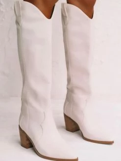 Billini Shoes Novena Off White Cowboy Boot