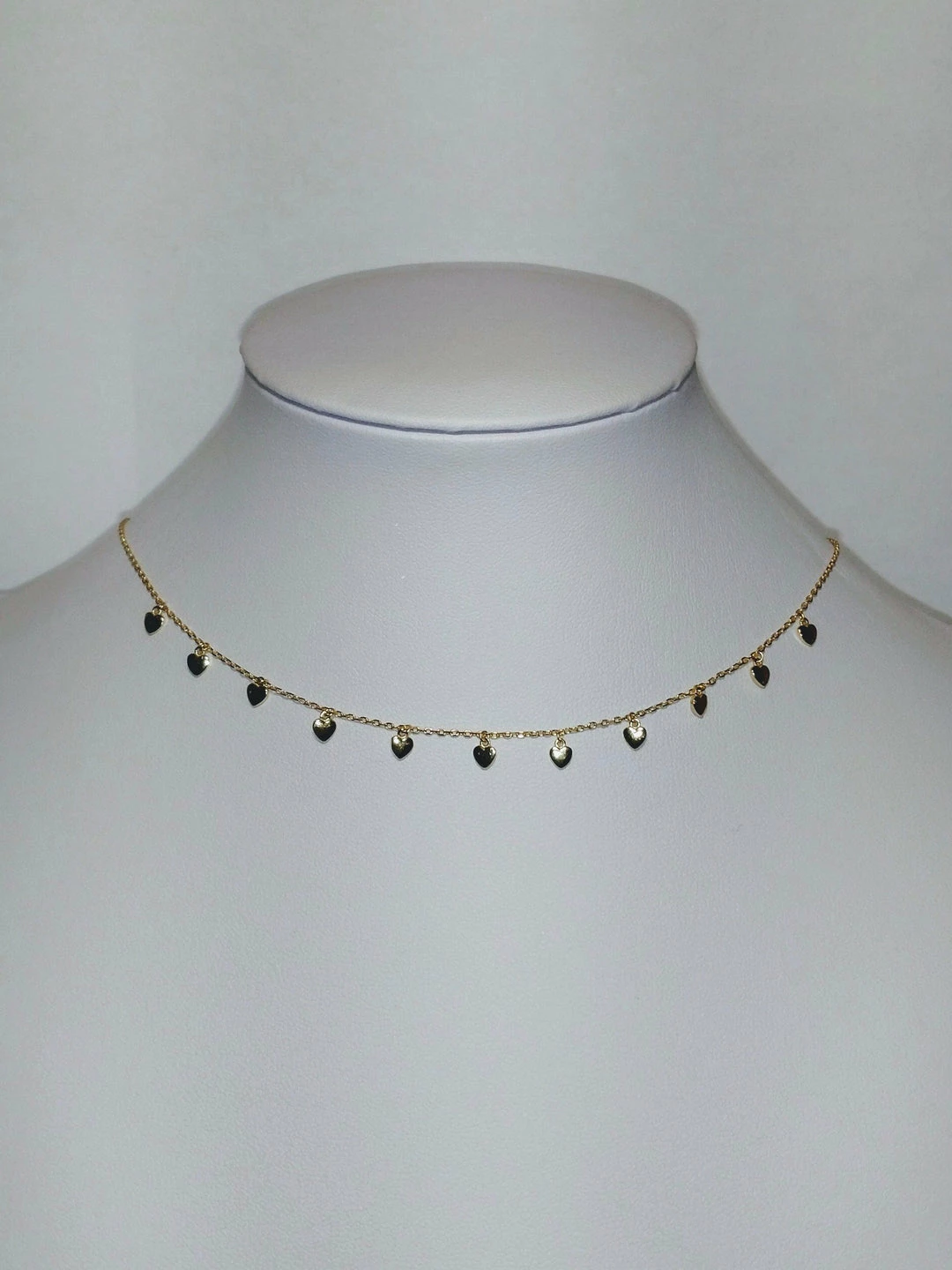 Rae & Jade Dangle Heart Sterling Silver Choker 3 Rae & Jade Dangle Heart Sterling Silver Choker