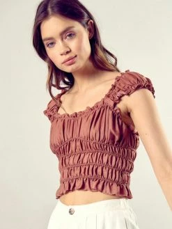 Mustard Seed Desiree Cinnamon Top Tops