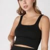 Nikibiki Tops Zuri Ribbed Black Square Neck Crop Top 1 Nikibiki Tops Zuri Ribbed Black Square Neck Crop Top
