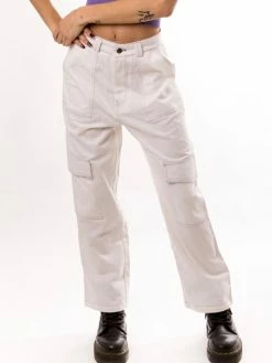 Alice's Lips Bottoms Frankie White Cargo Pant