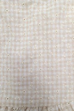 ILLA ILLA Joelle Taupe Seersucker Set Tops