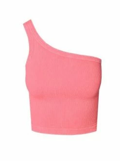 Nikibiki Tops Junie One Shoulder Vintage Bubble Gum