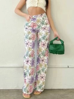 Bailey Rose Bottoms Water Paint Flower Pant