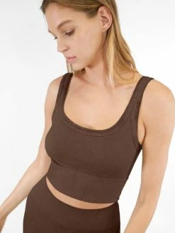 Nikibiki New Vintage Chocolate Chevron Crop Top