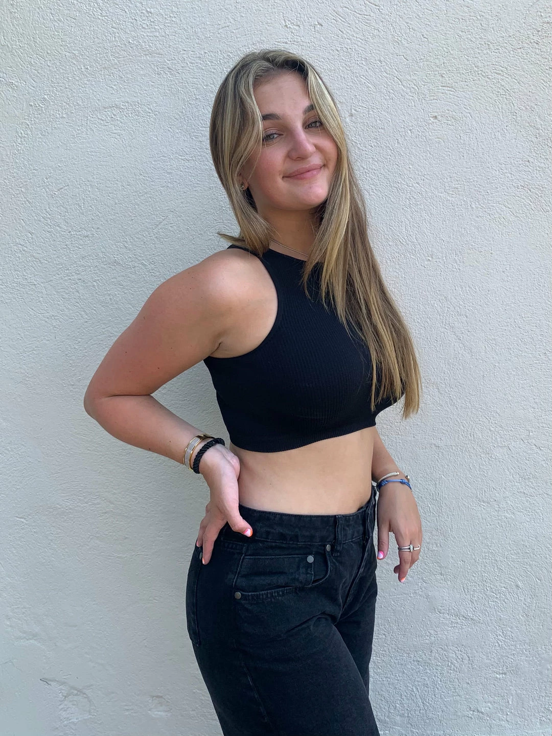 Suzette Ribbed Black Halter Crop Top 5 Suzette Ribbed Black Halter Crop Top