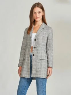 BB Dakota Get Plaid Blazer