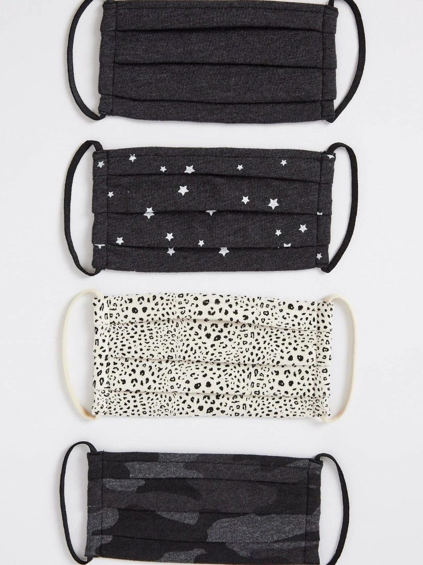 Luna Chick Star Assorted Face Mask 4-Pack 3 Luna Chick Star Assorted Face Mask 4-Pack