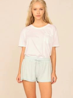 Vintage Havana Bottoms Brushed Sky Blue Hacci Short