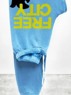 Free City FREECITYLARGE Snoopy Blue Sweatpant Bottoms