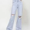 Vervet Leslie 90's Super HR Relaxed Cut Knee Flare Jean 2 Vervet Leslie 90's Super HR Relaxed Cut Knee Flare Jean