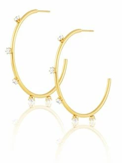 Sahira ACCESSORIES Aster Hoop Earrings